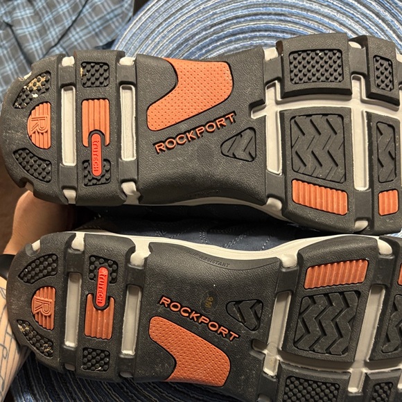 Rockport Men's Navy and Tangerine Sneakers - Picture 3 of 4